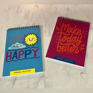 NWT Bundle of 2 Brain Games, Activities & Puzzles Spiral Books